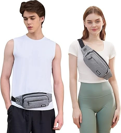 Belt Bag With 4-Zipper Pockets