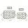Grid Multifunctional Makeup Bag
